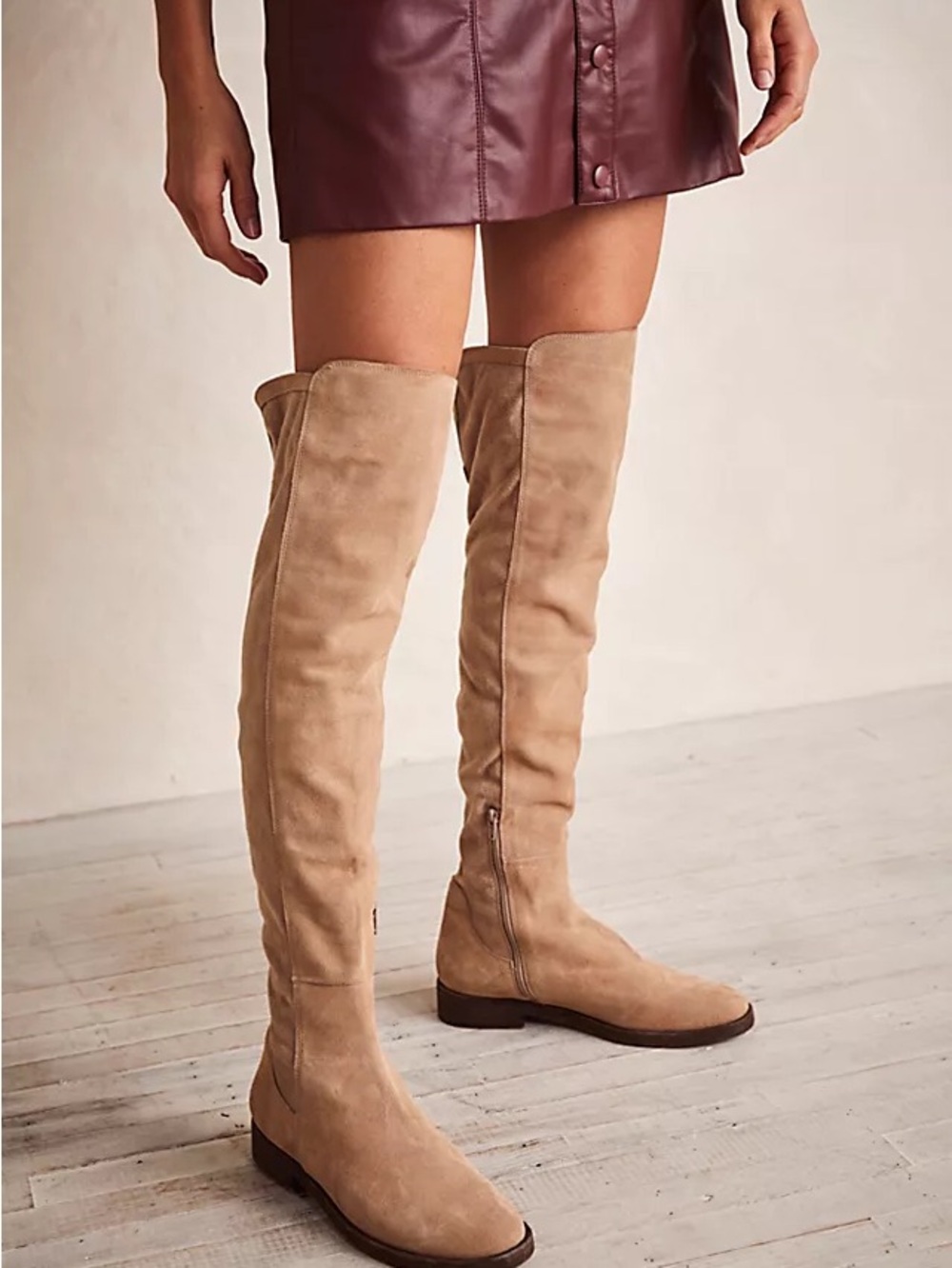 Free People Carson Stretch Over-the-Knee Boots, Sz: 38